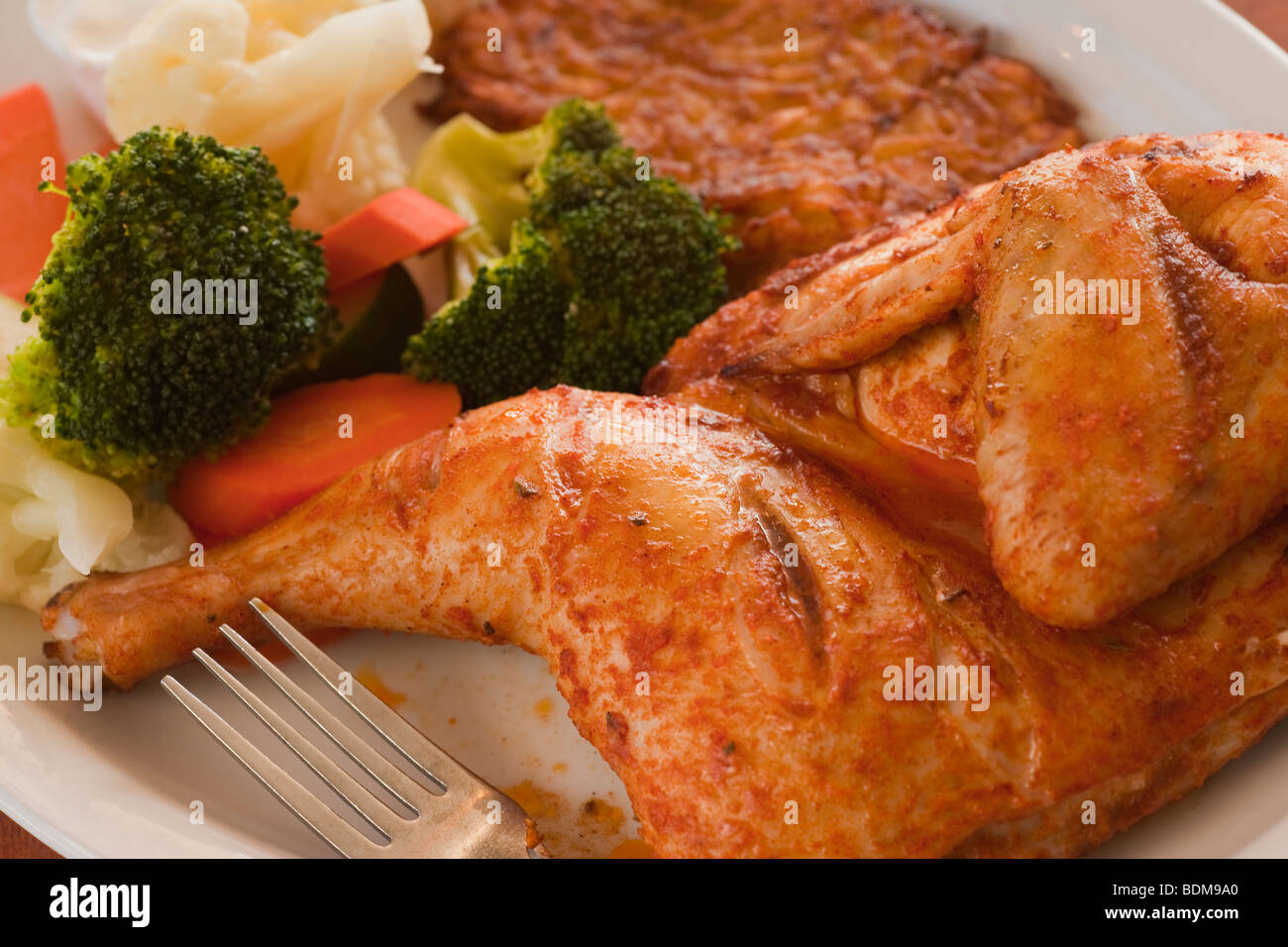 roasted herb chicken and vegetables, Danny's Deli and Grill, Ventura