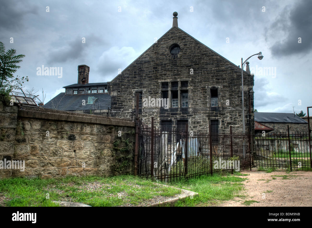 Kitchen of Eastern State Penitentiary photographed in High Dynamic Range. Stock Photo