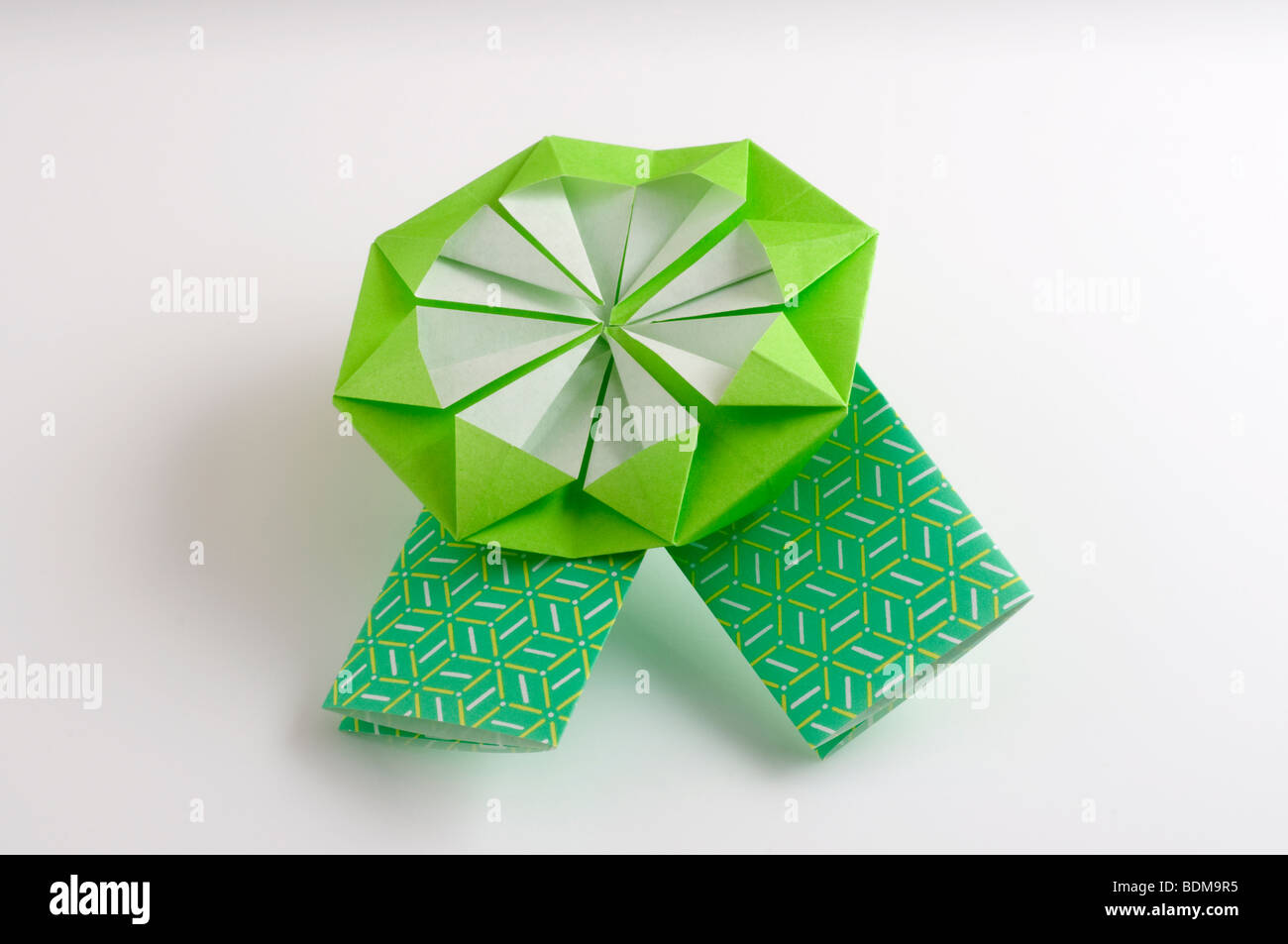 Origami ribbon. Stock Photo