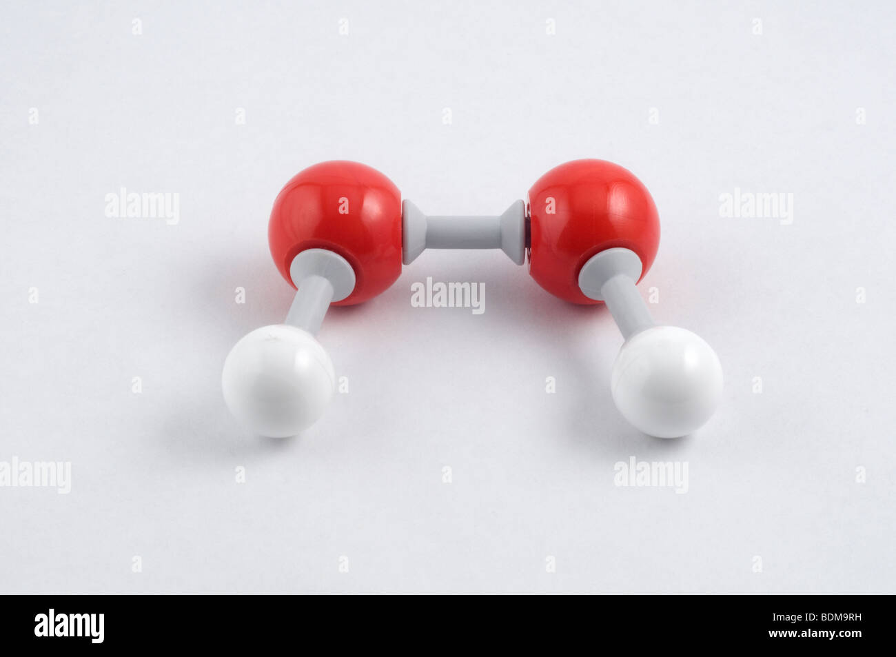 Peroxide 3D molecular model. Stock Photo