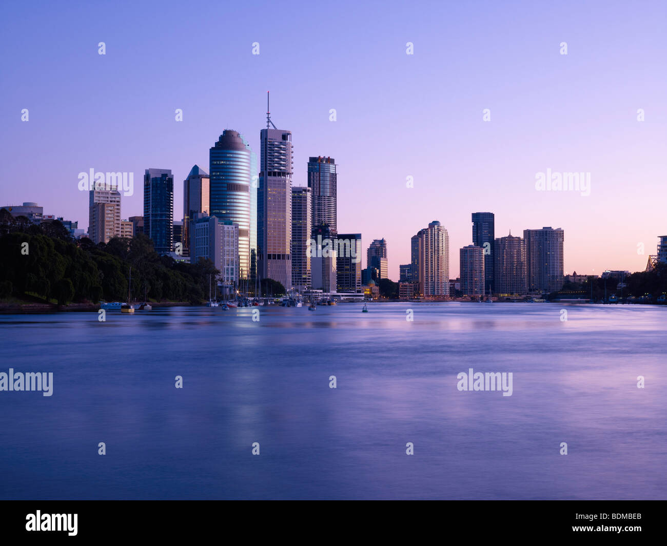 Brisbane city Australia at dawn Stock Photo