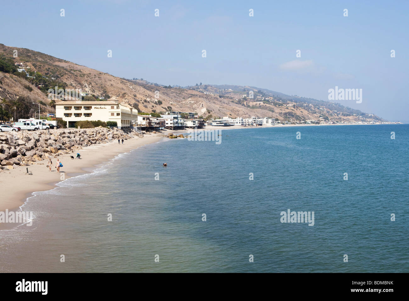 A beach in Malibu in Los Angeles, California, USA Stock Photo