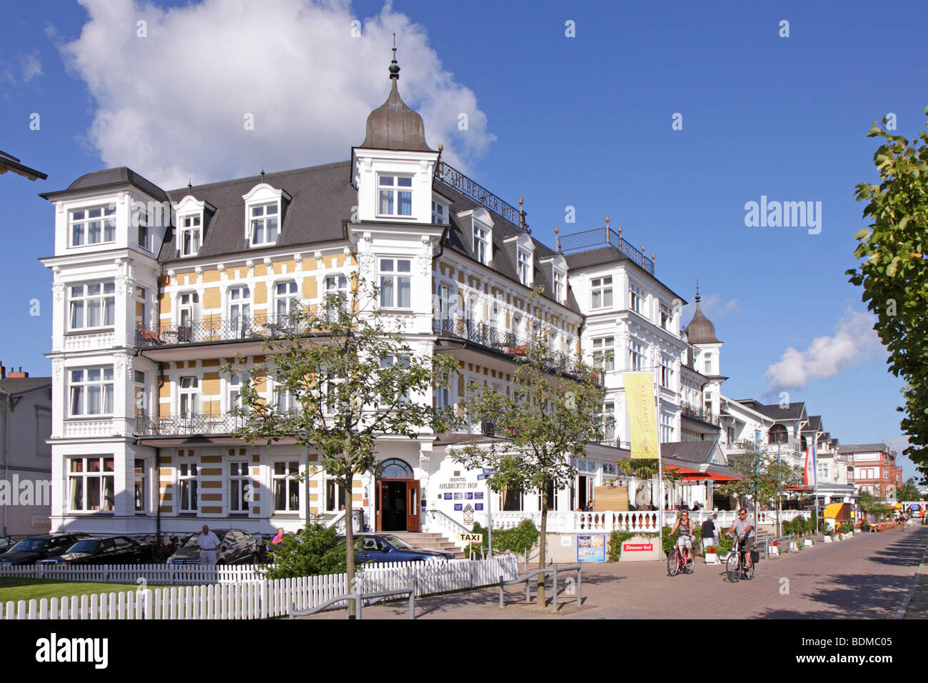Hotel Ahlbecker Hof, Ahlbeck, Usedom Island, Mecklenburg-Western Pomerania, Northern Germany Stock Photo