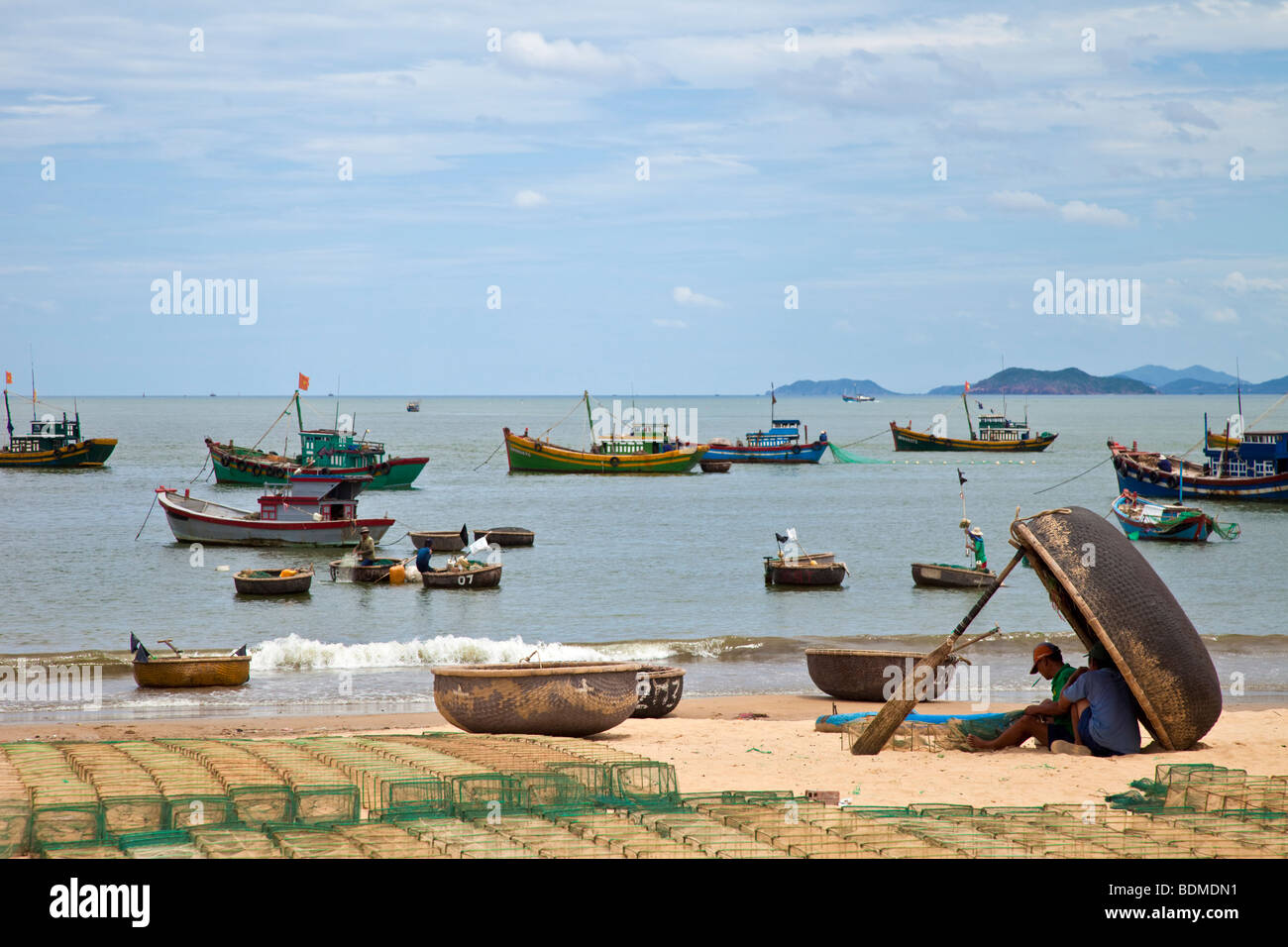 Beachfront in Qui Nhon, Vietnam Stock Photo