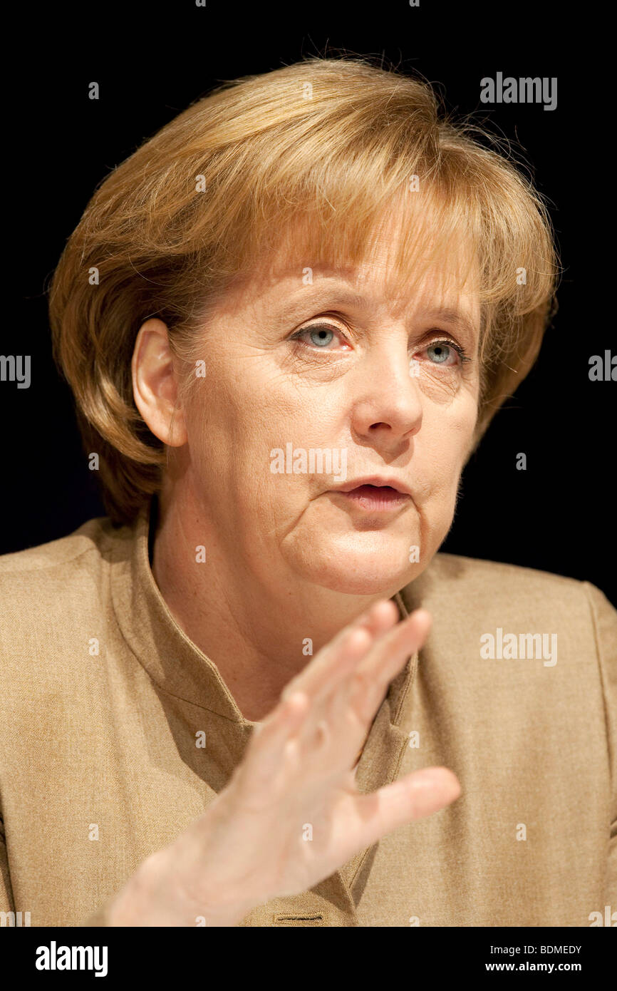 Angela Merkel, CDU Christian Democratic Union, Federal Chancellor and CDU Chairwoman Stock Photo