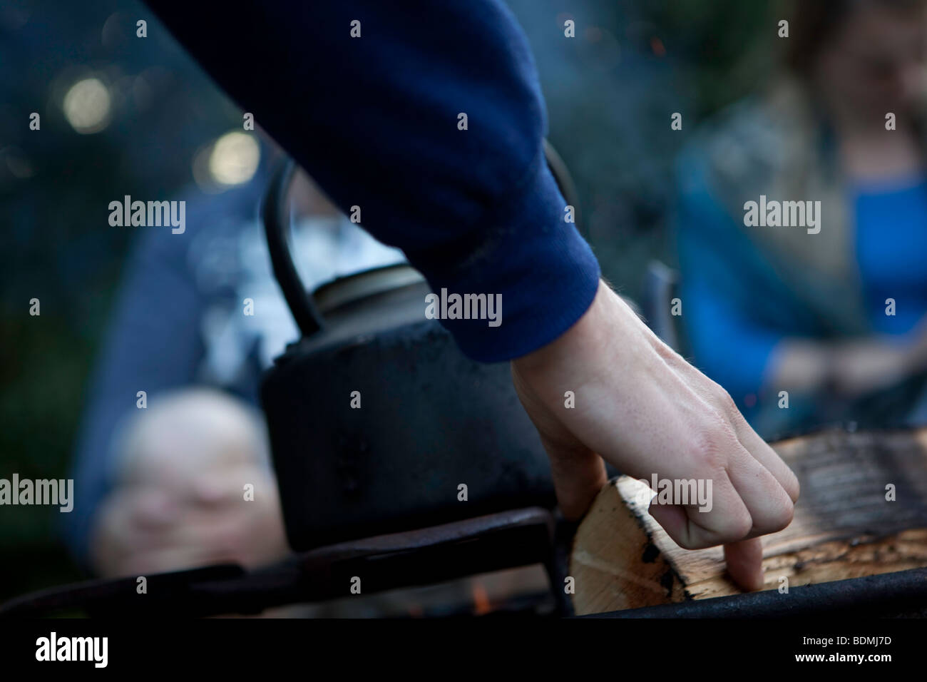boiling the kettle Stock Photo Alamy