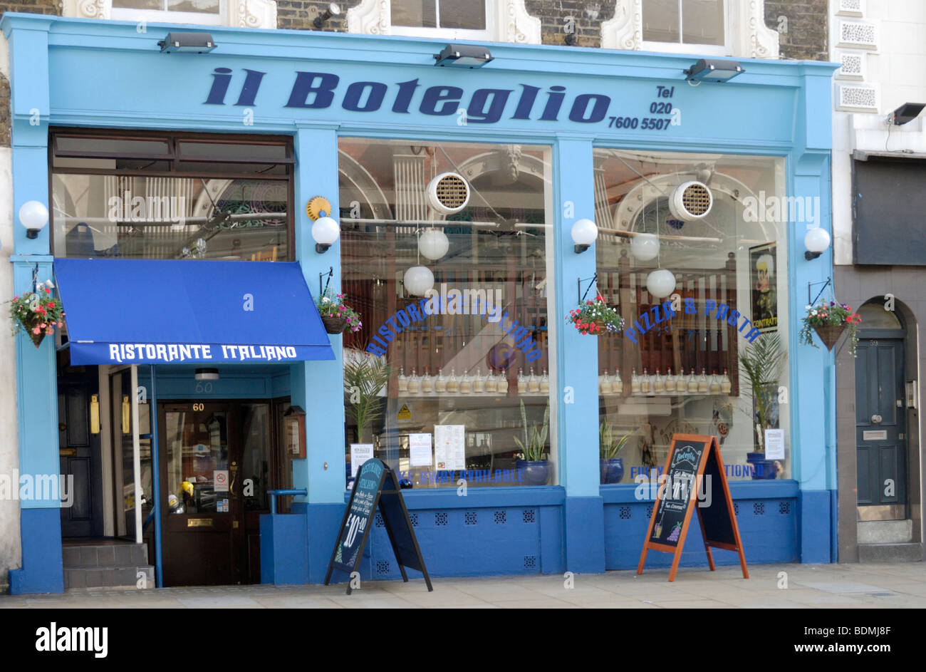Il Boteglio Italian restaurant in Long Lane, Smithfield, London, England, UK Stock Photo