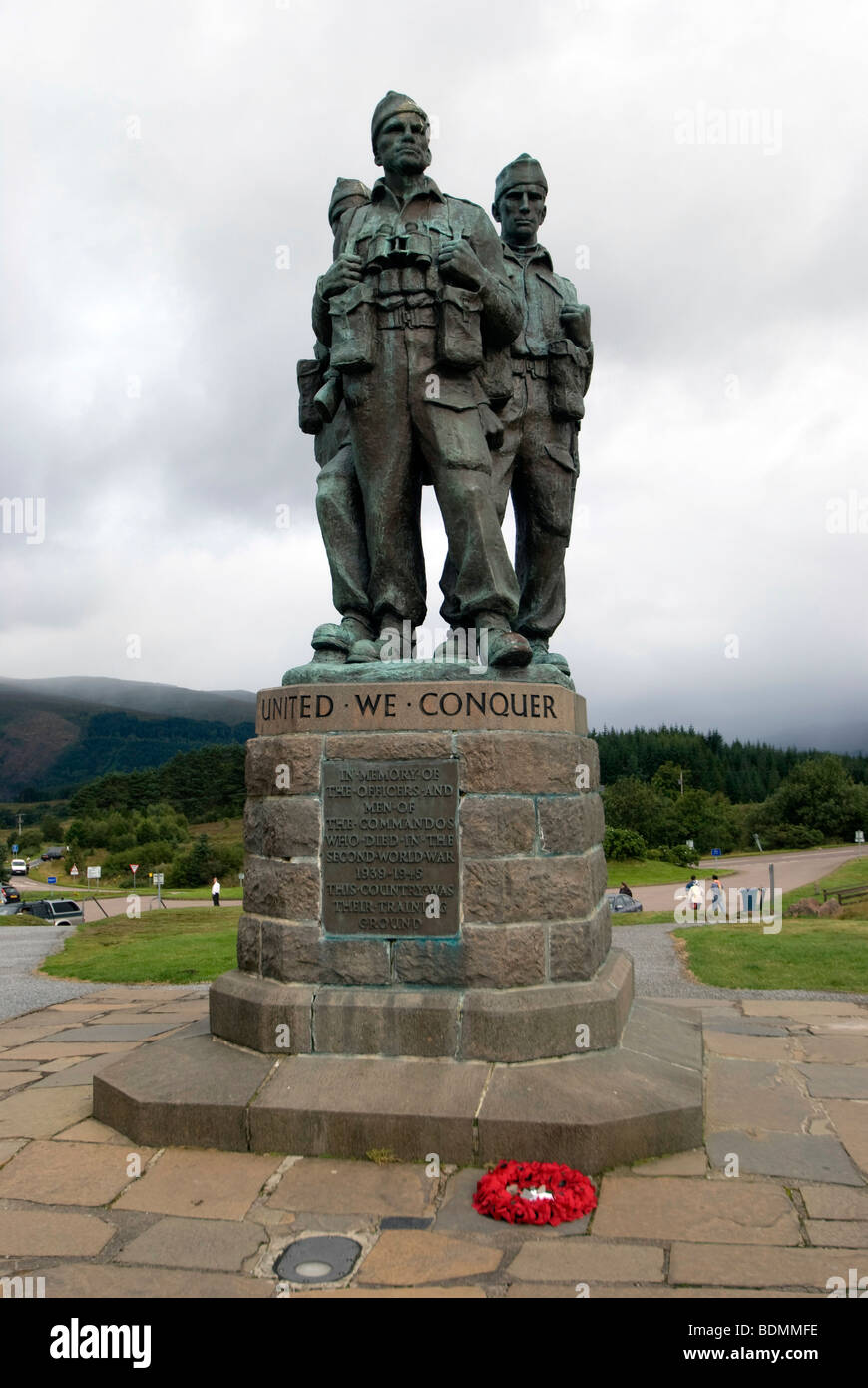 The Commando Memorial, Spean Bridge, Western Highlands, Scotland Stock ...