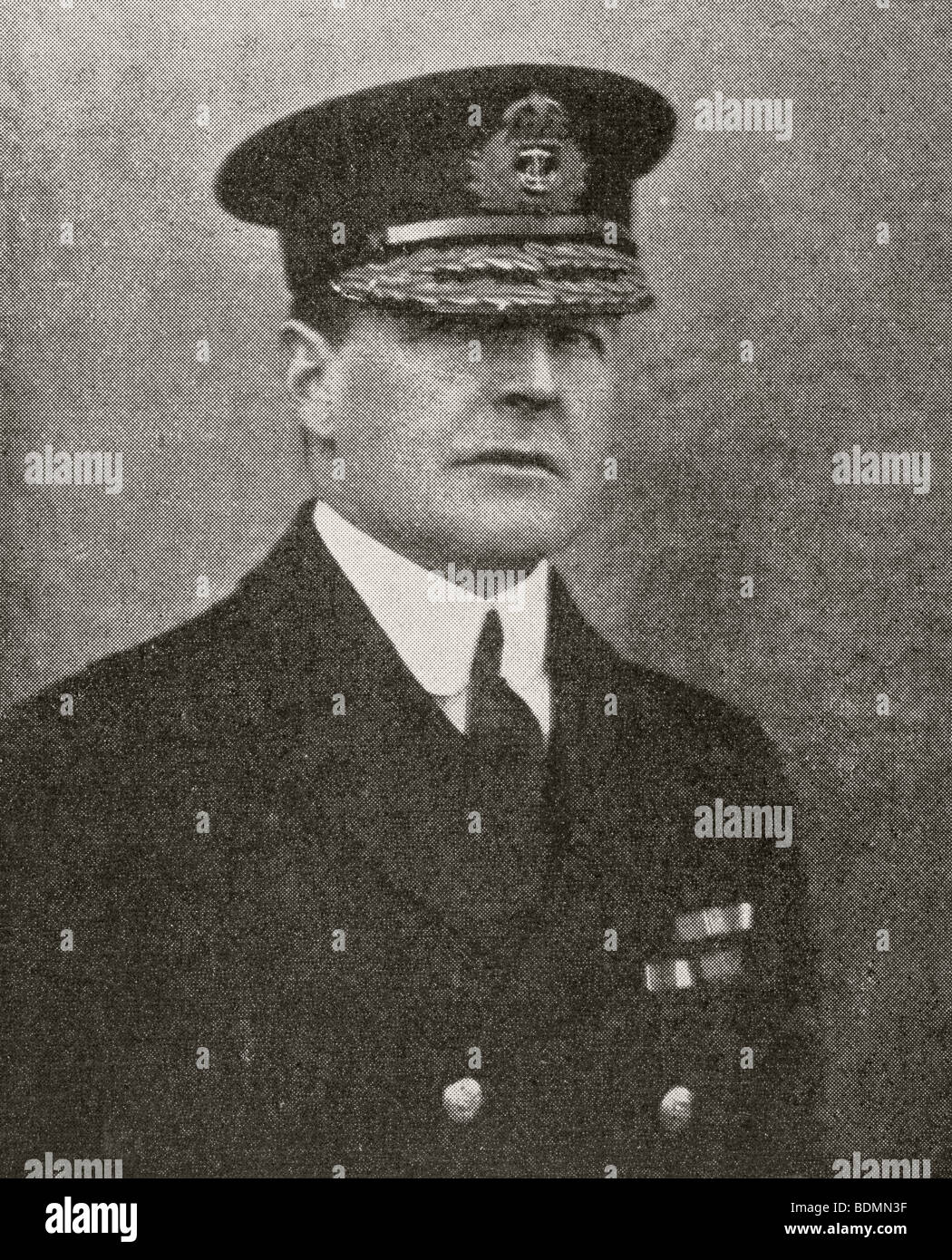 British Royal Navy Admiral of the Fleet David Beatty, 1st Earl Beatty 1871 to 1936 Stock Photo
