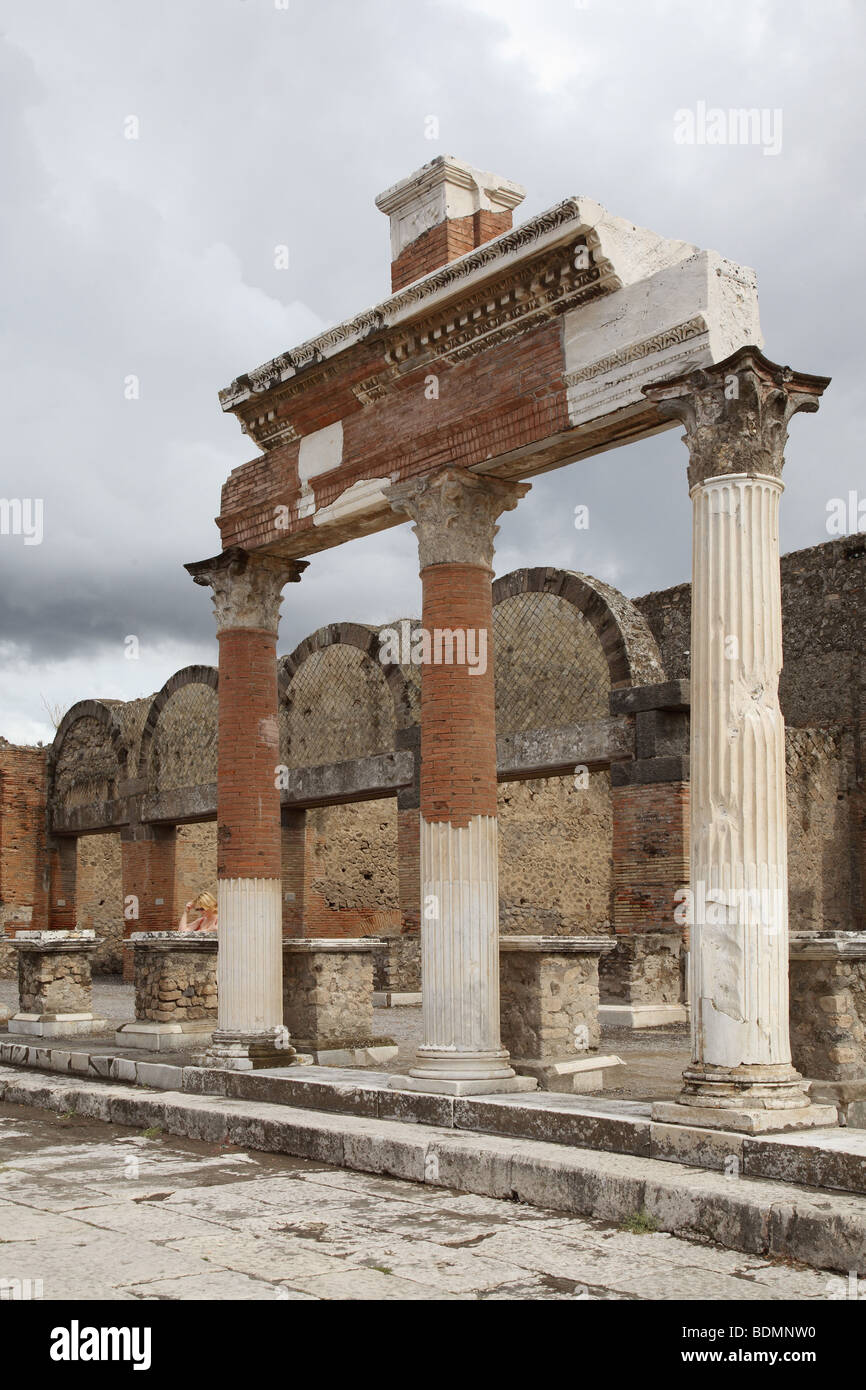 Pompeji, Ausgrabungen der antiken Stadt, Forum, Macellum Stock Photo