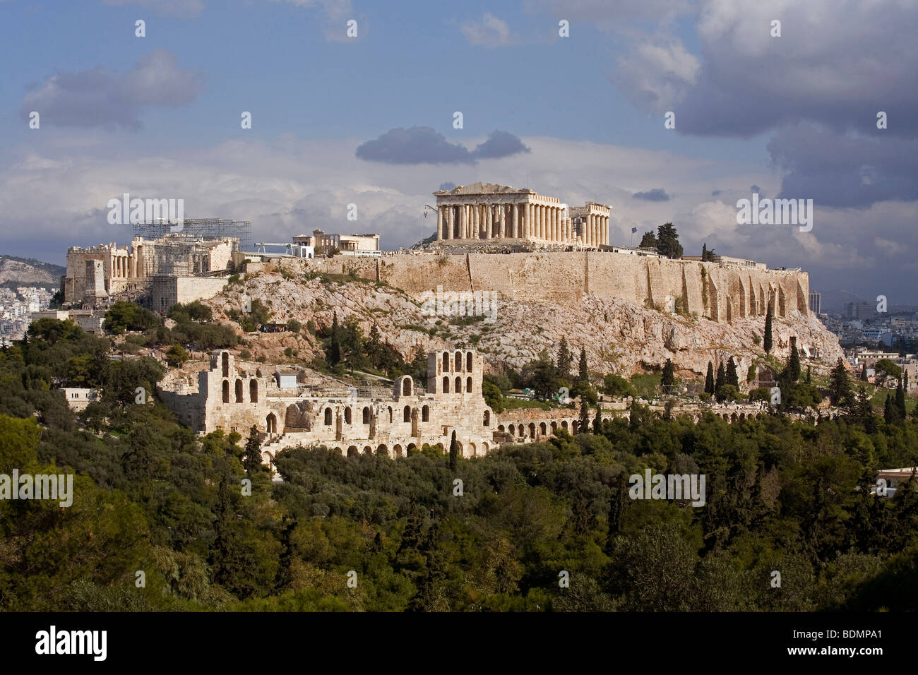 Athen, Akropolis, Gesamtanlage Stock Photo