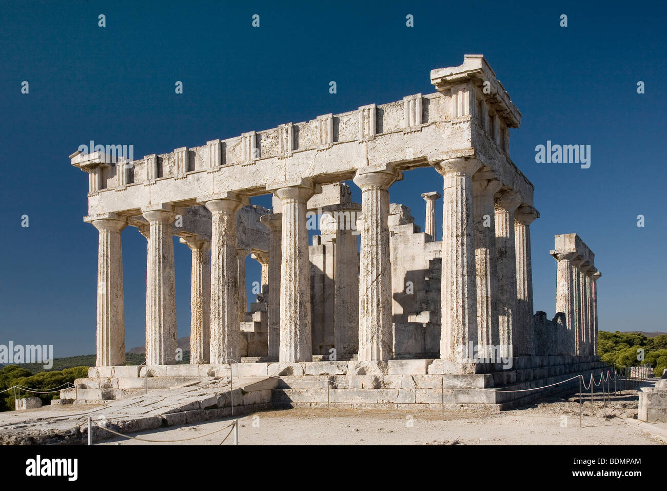 Ägina, Aphaiatempel, Heiligtum der Aphaia, Tempel Stock Photo