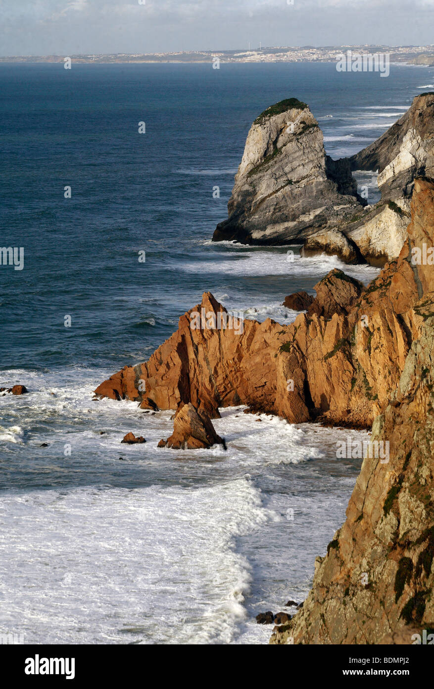 Sintra, Atlantikküste, Cabo da Roca, Atlantikküste im Kreis Sintra Stock Photo