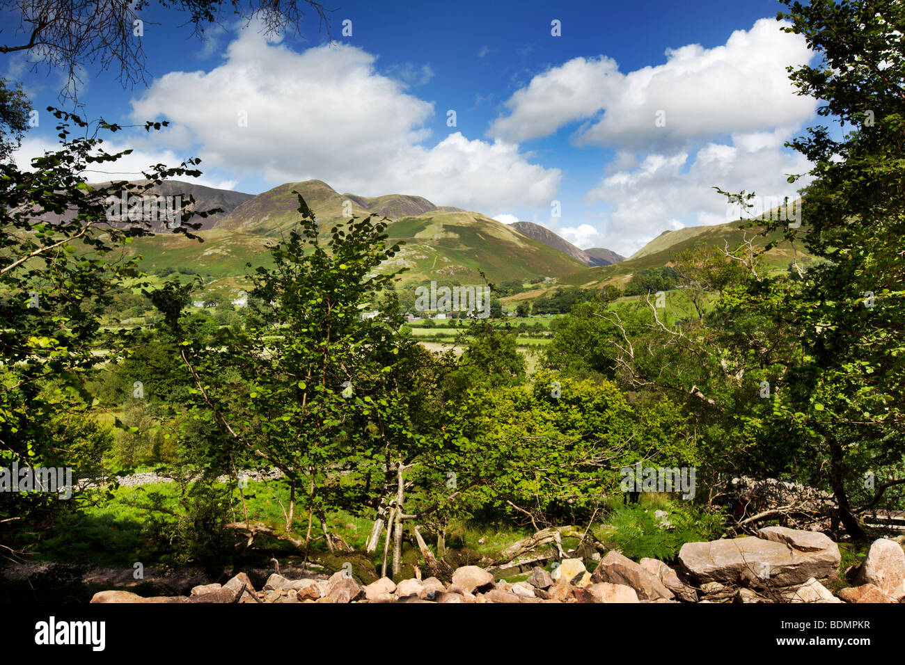 Fleetwith Pike And Grasmere Mountains Viewed From The Buttermere Valley