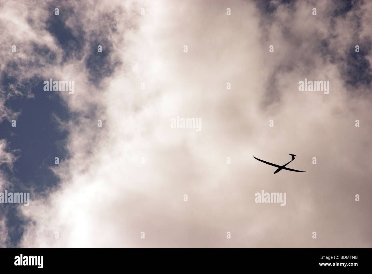 Glider in the sky, Yorkshire Gliding Club, Sutton Bank, North Yorkshire