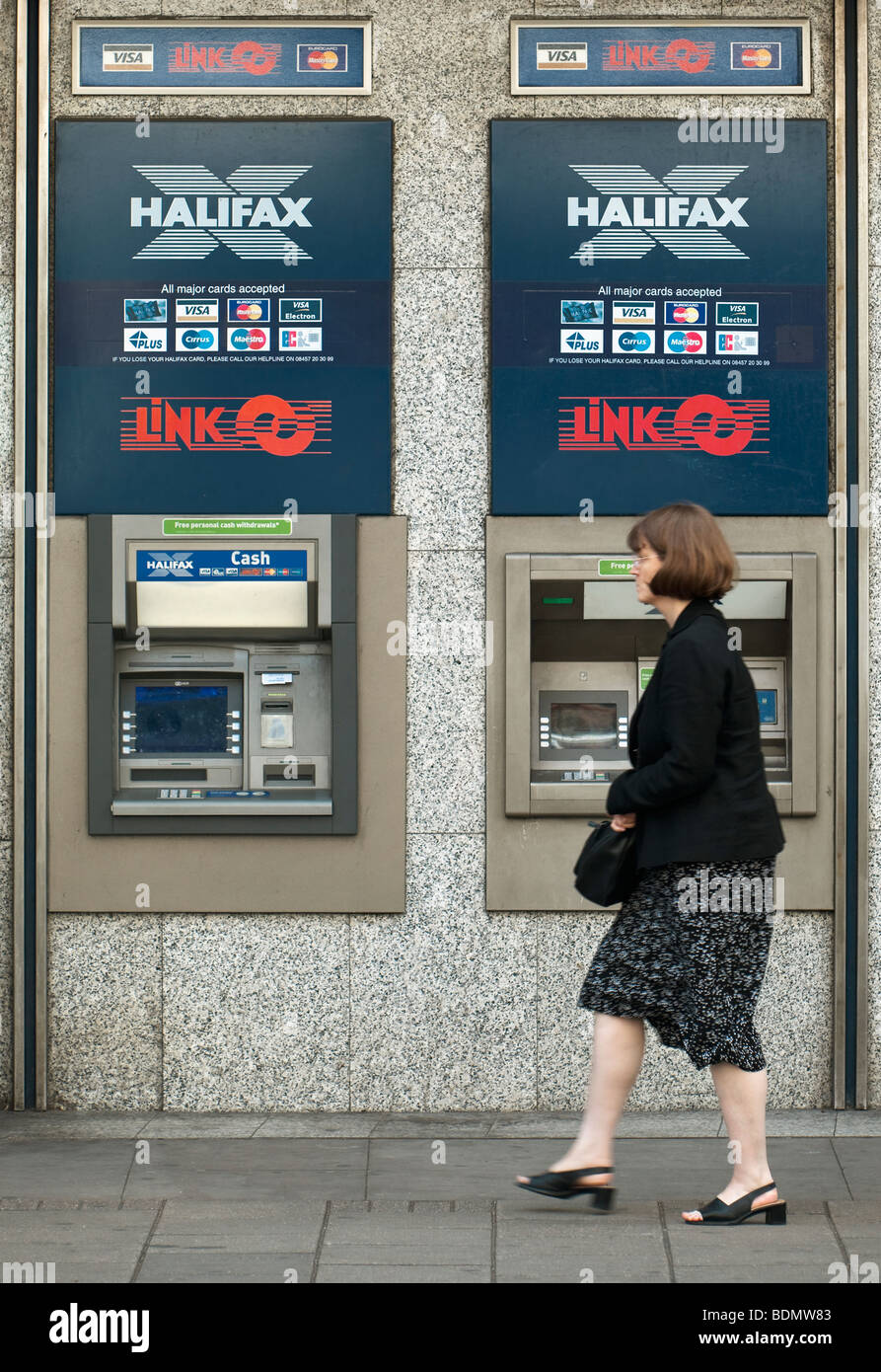 Halifax cash machine hires stock photography and images Alamy