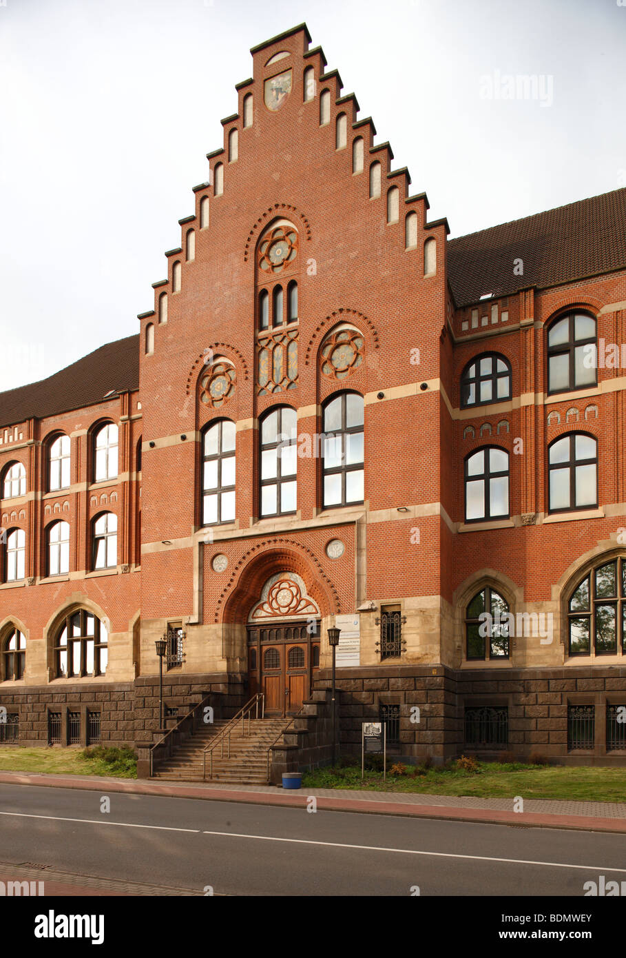 Duisburg, Alte Thyssen-Hauptverwaltung, Eingangsrisalit Stock Photo