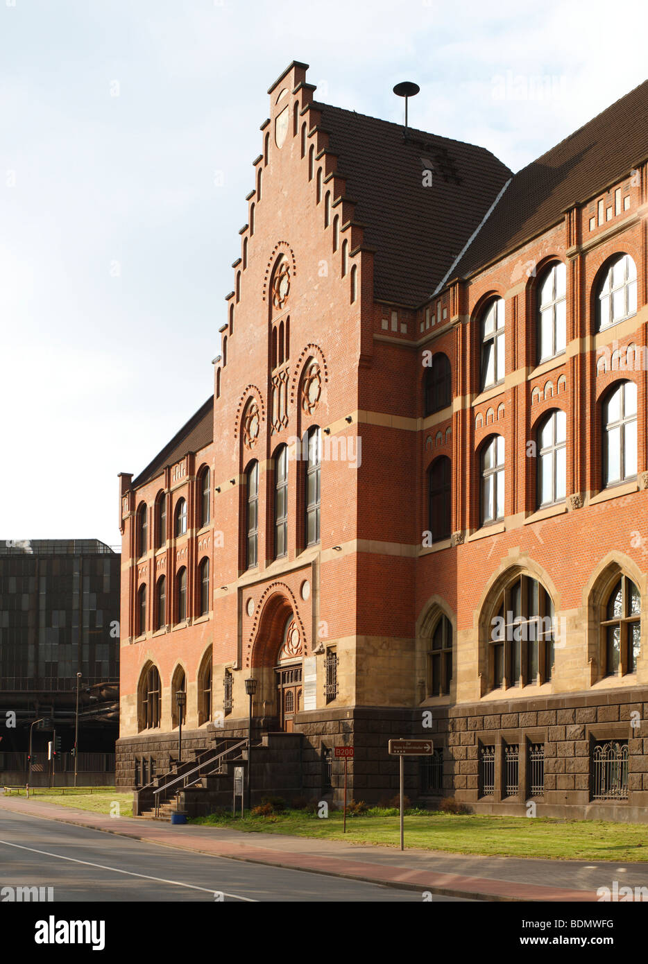 Duisburg, Alte Thyssen-Hauptverwaltung, Eingangsrisalit Stock Photo