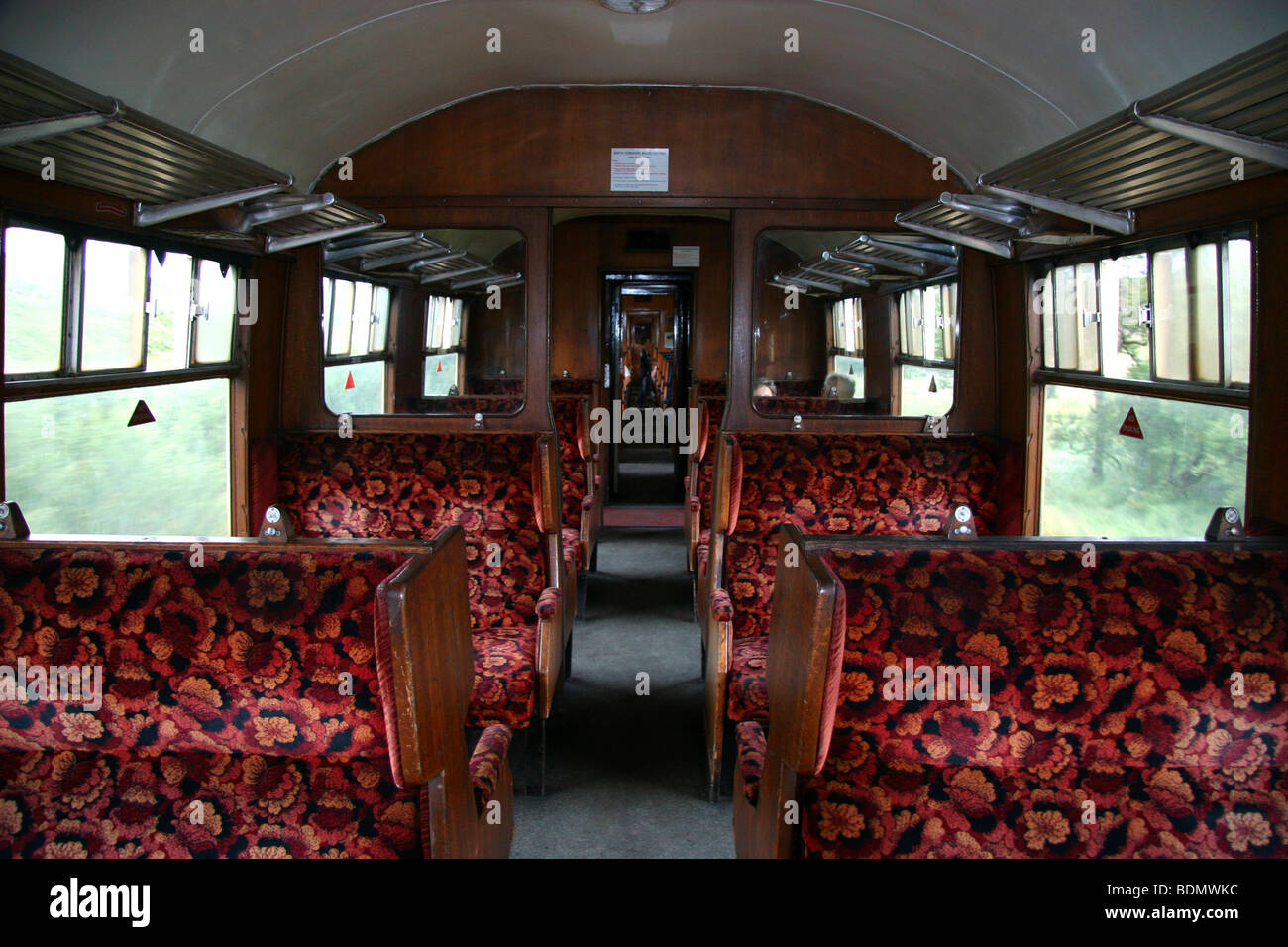 NYMR, Vintage railway carriage, North York Moors Railway, North Yorkshire, England UK Stock Photo