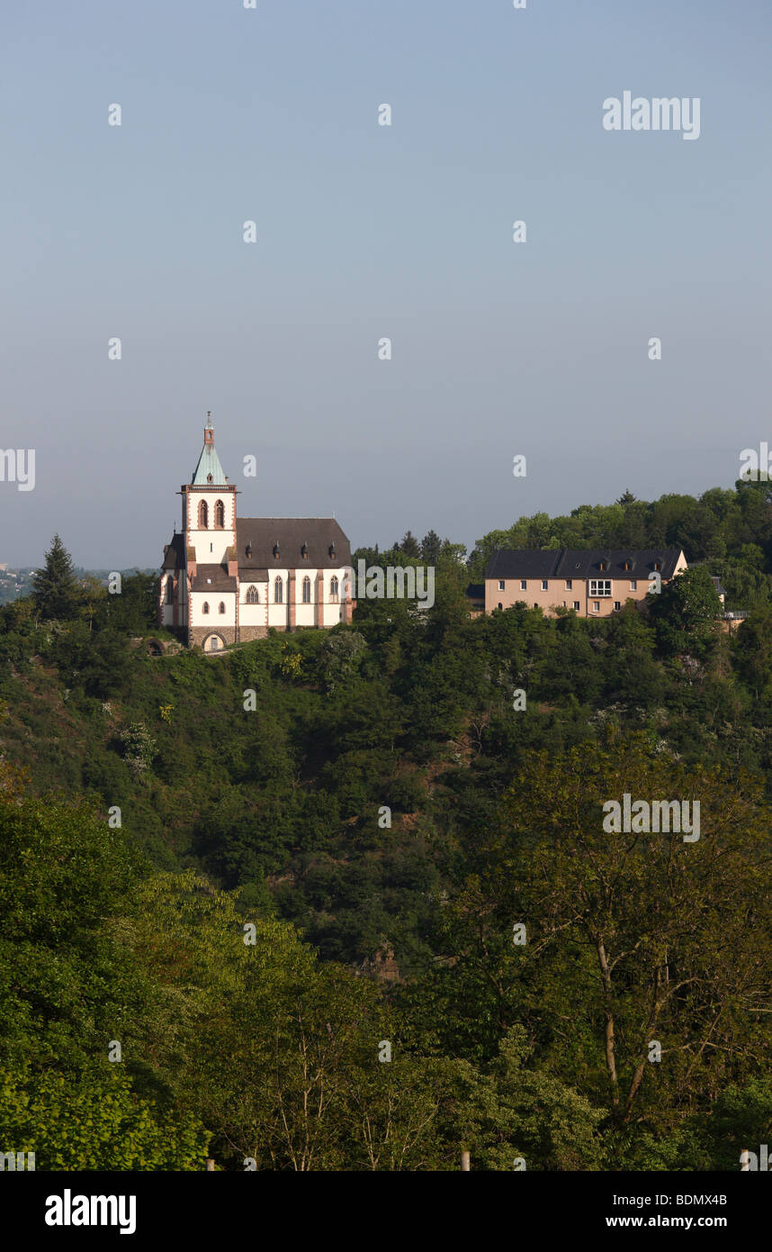 Lahnstein, Allerheiligenbergkapelle, Blick von Süden Stock Photo