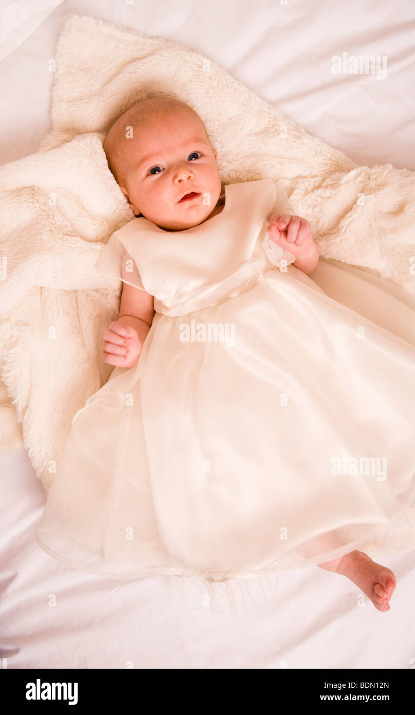 Newborn baby top silk dress