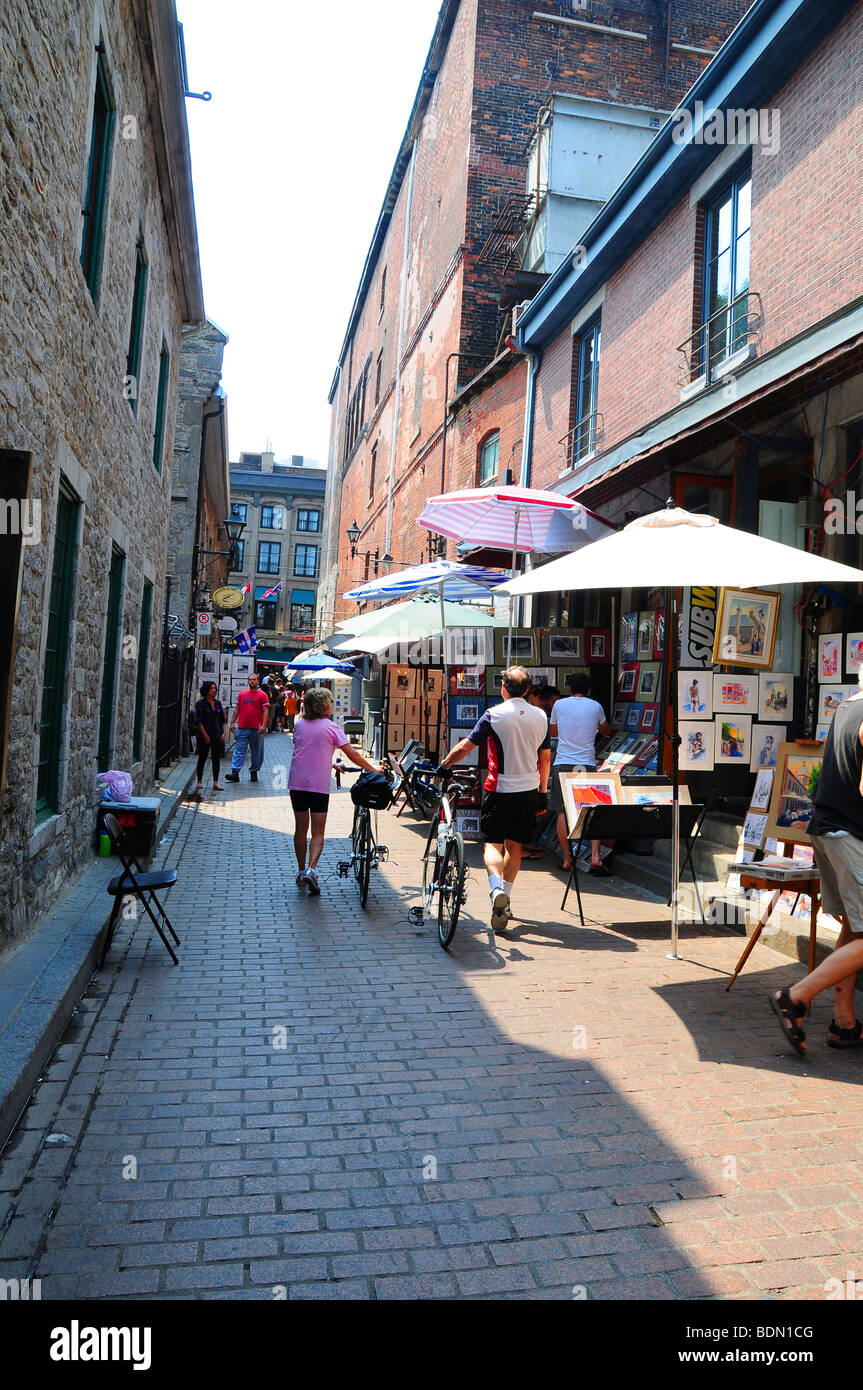 Old Montreal Art District Stock Photo Alamy