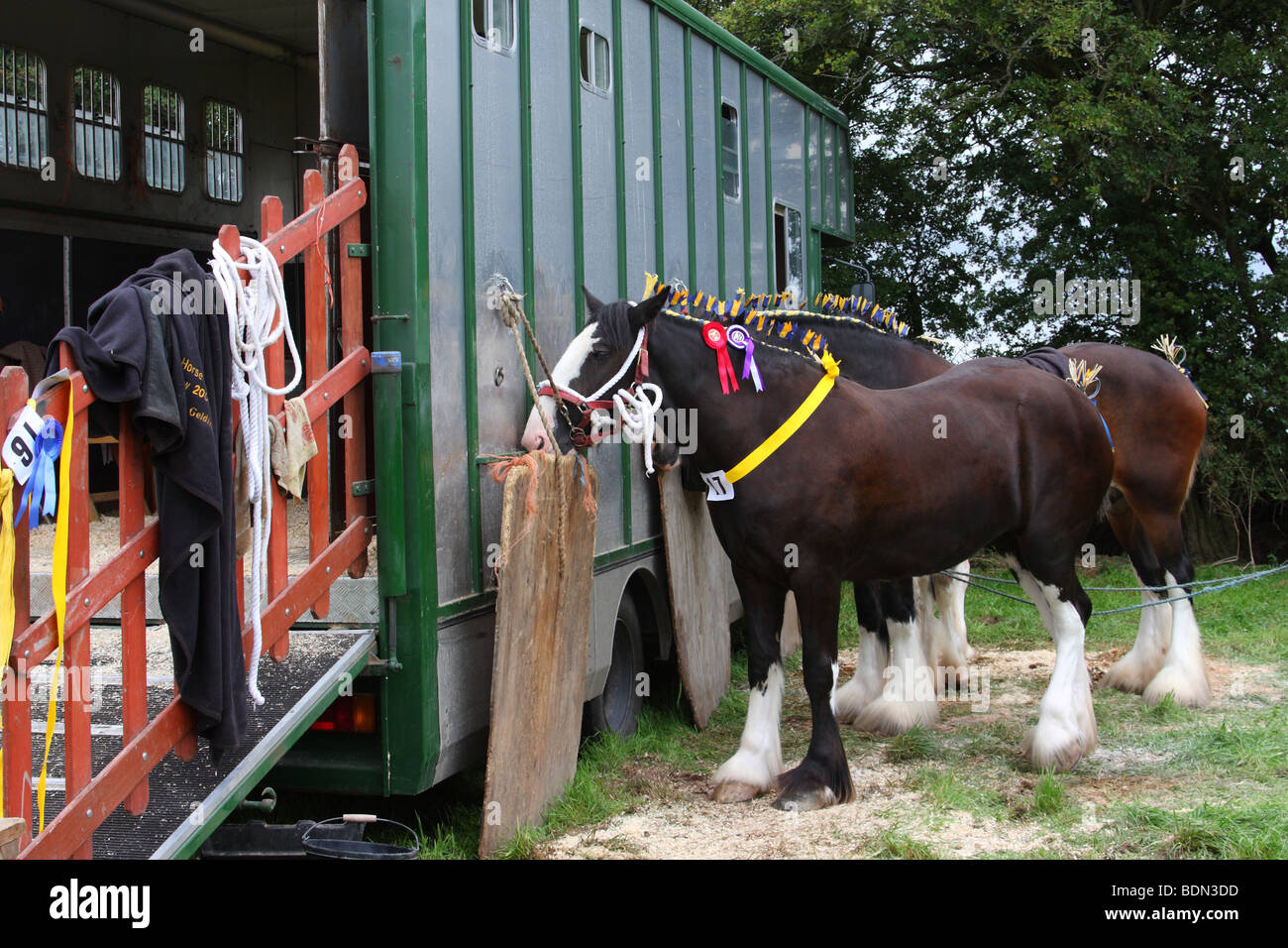 Horse box hires stock photography and images Alamy