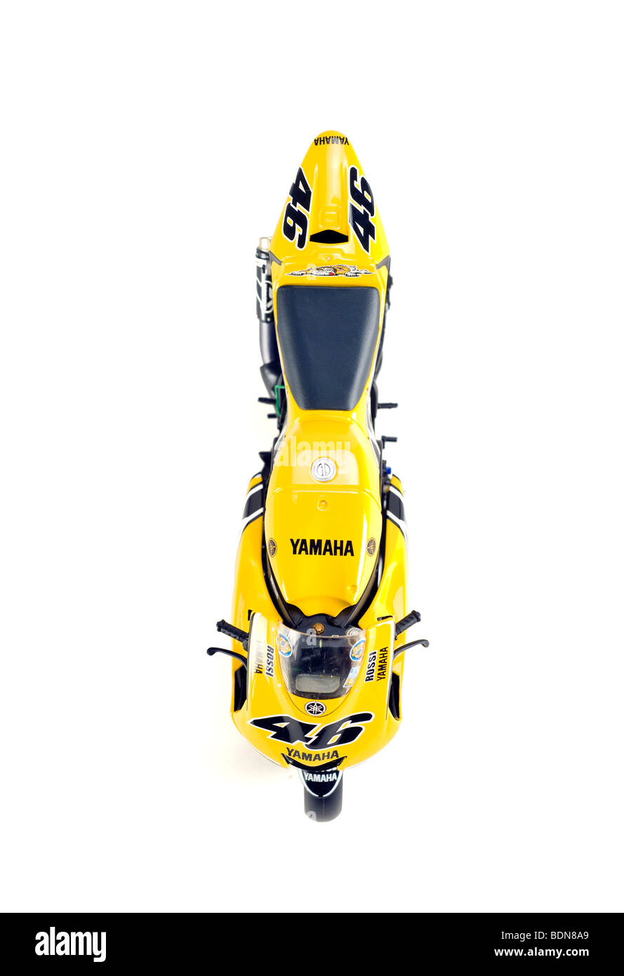Model of a Yamaha racing motorbike Stock Photo