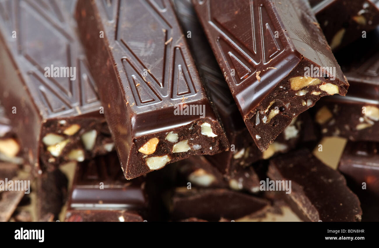 chocolate macro. may be used as background Stock Photo