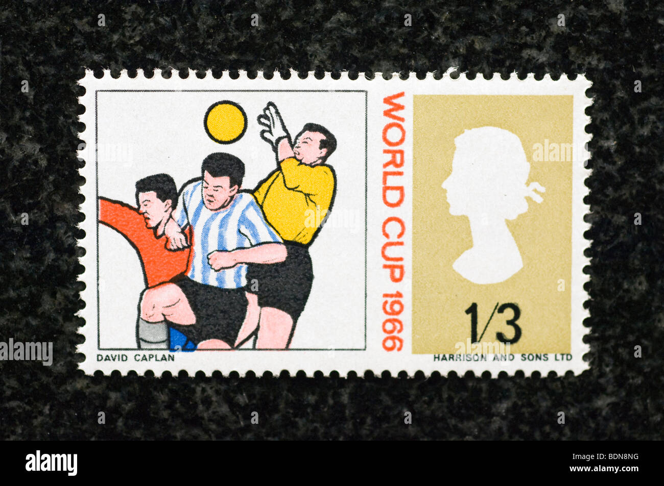 Postage stamp one and threepence Stock Photo Alamy