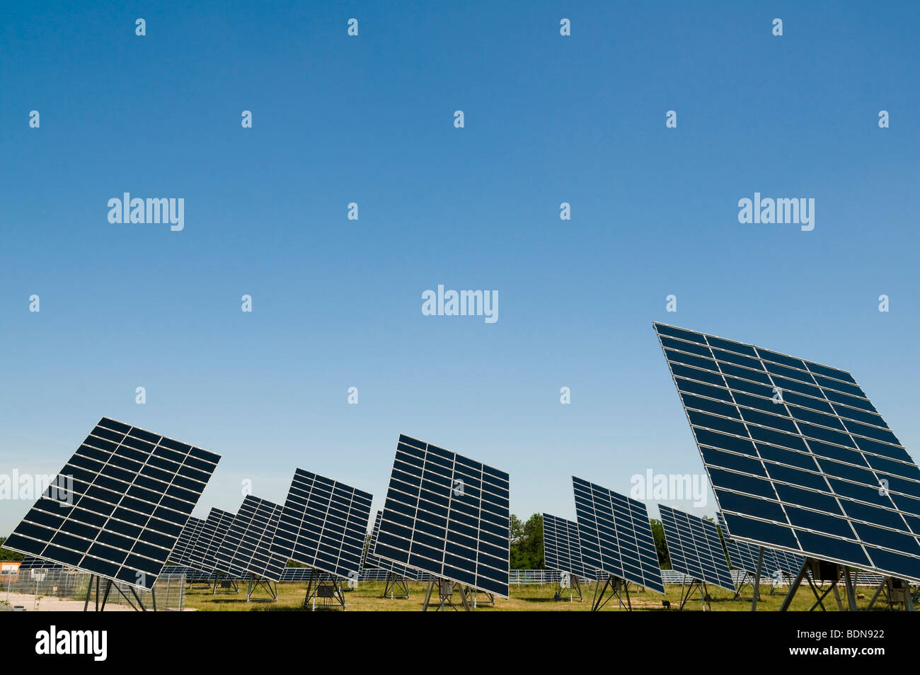 Solar energy plant Stock Photo