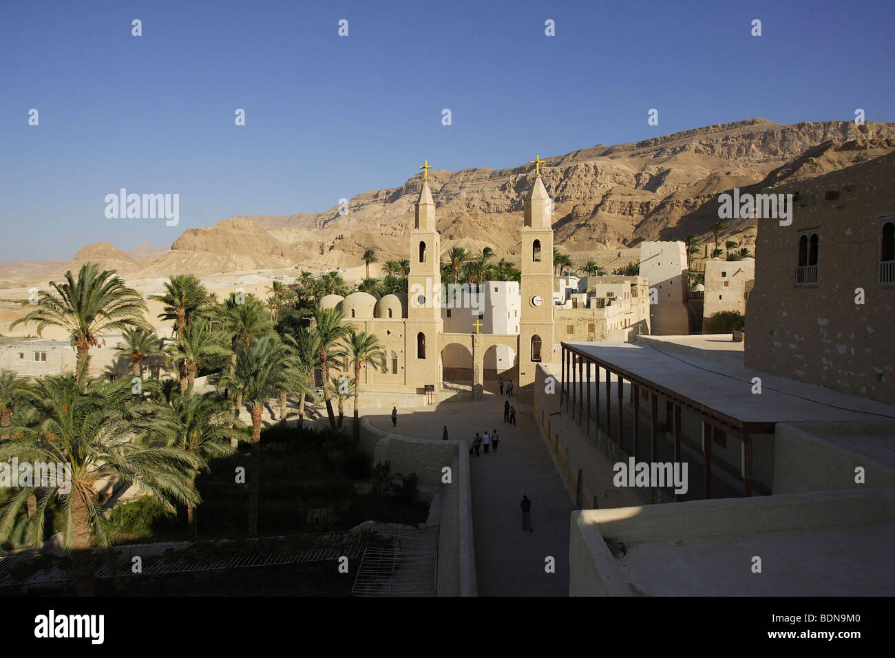 Antonius Monastery, Coptic monastery, Red Sea, Egypt, Africa Stock Photo