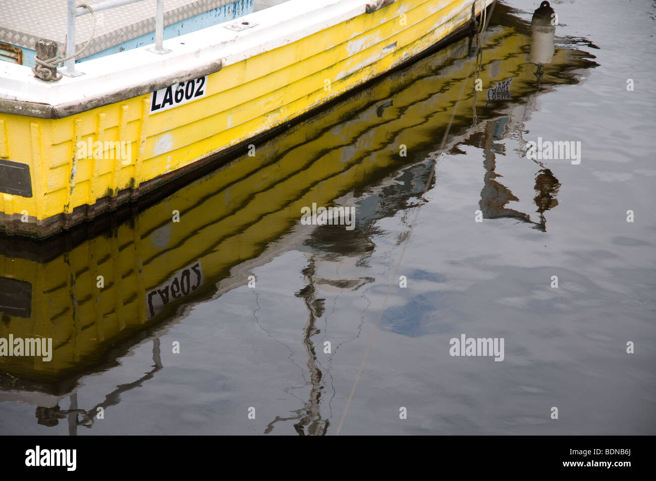 Yellow boat reflection hi-res stock photography and images - Alamy