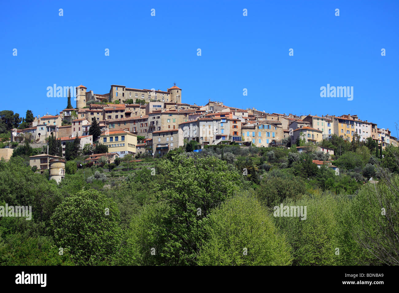 The perched village of Callian Stock Photo