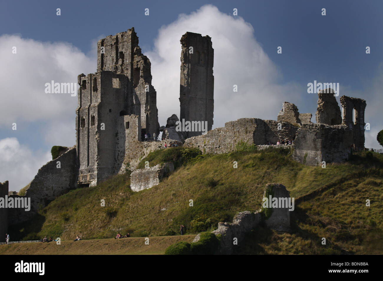 Corfe Castle Dorset Stock Photo Alamy