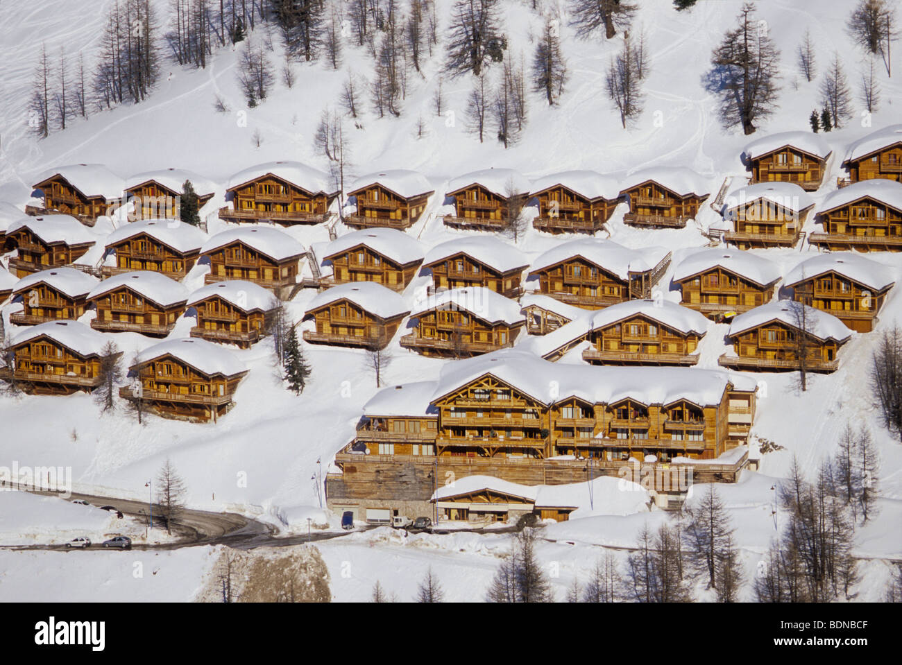 Ski station of Isola 2000 Stock Photo Alamy