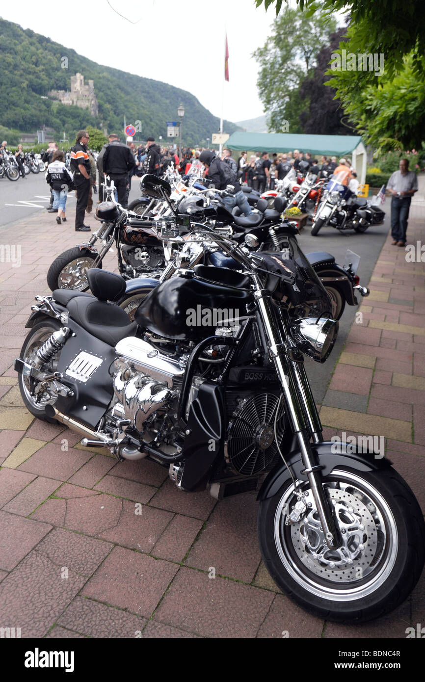 Eight-cylinder motorcycle BossHoss Stock Photo