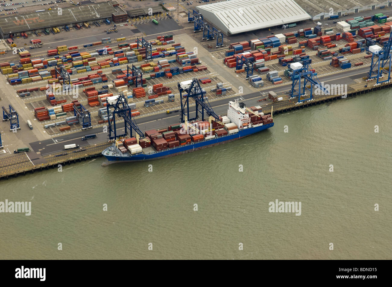 The HS Discoverer at the Port of Felixstowe UK Stock Photo - Alamy