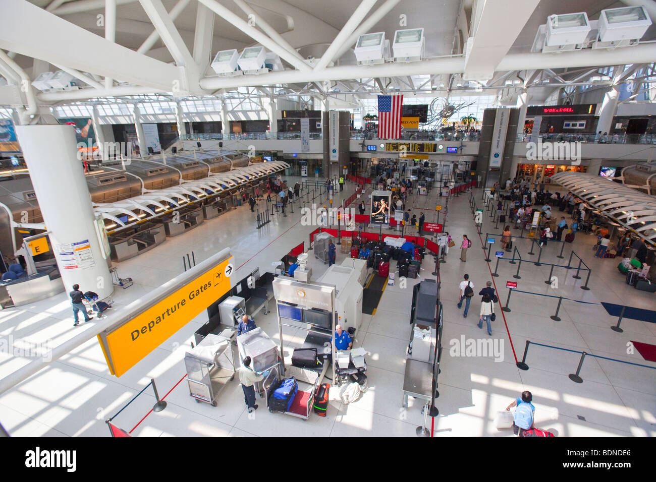 Inside JFK International Airport in New York Stock Photo Alamy