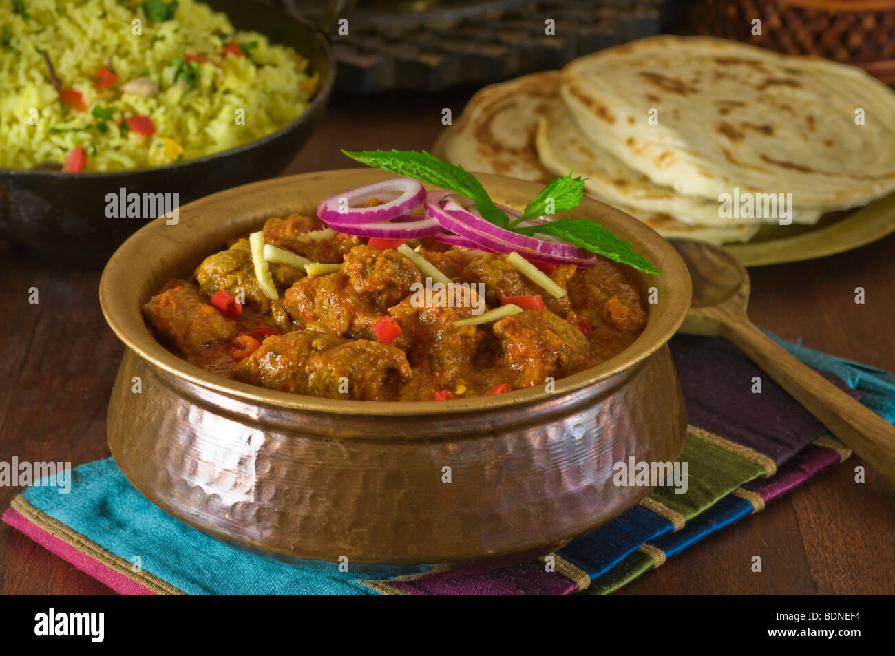 Rogan Josh India Food Stock Photo Alamy