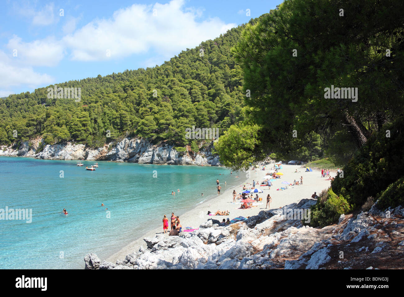 kastani beach on greek island of skopelos used in the filming of Mamma mia  Stock Photo - Alamy