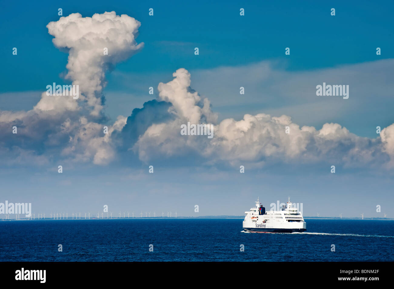 Ferry from Puttgarden to Rodby, Germany to Denmark, Europe Stock Photo