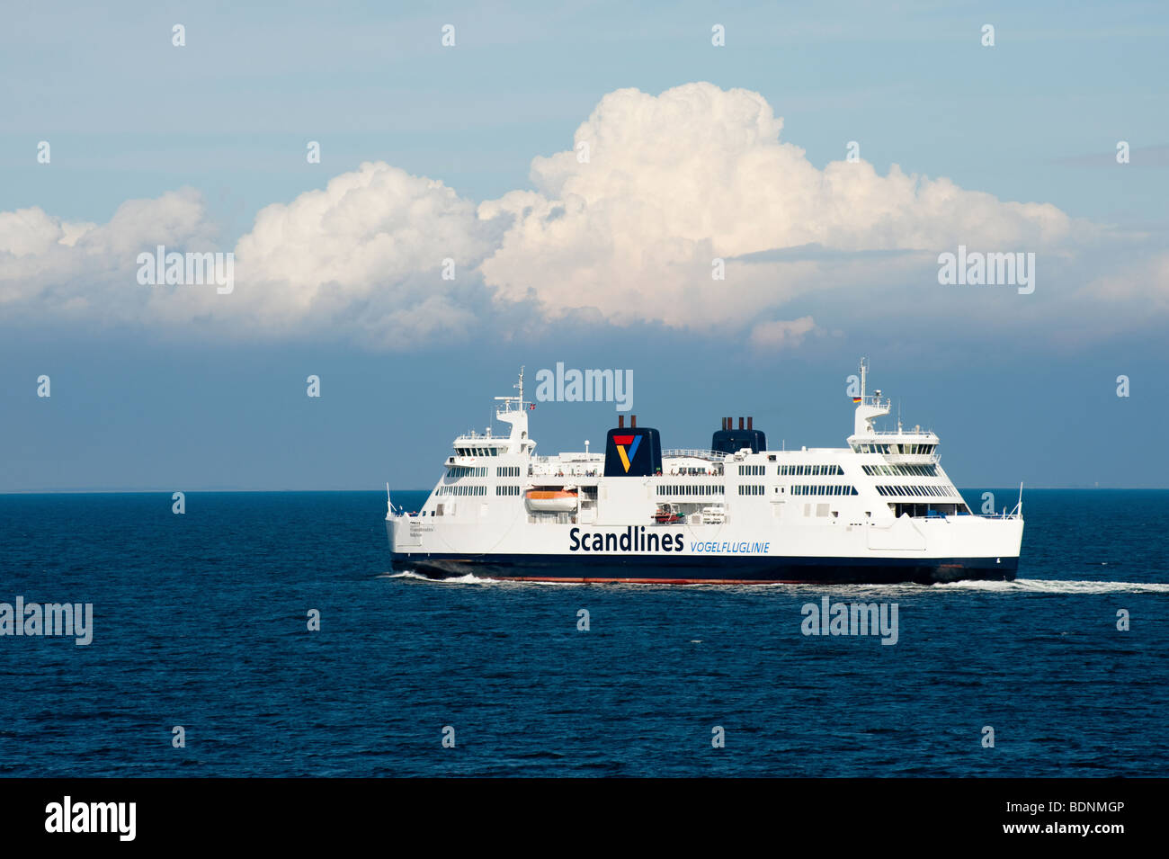 Ferry from Puttgarden to Rodby, Germany to Denmark, Europe Stock Photo
