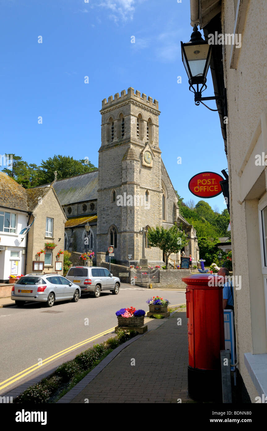 St Michael's church, Fore Street, Beer, Devon , England Stock Photo Alamy