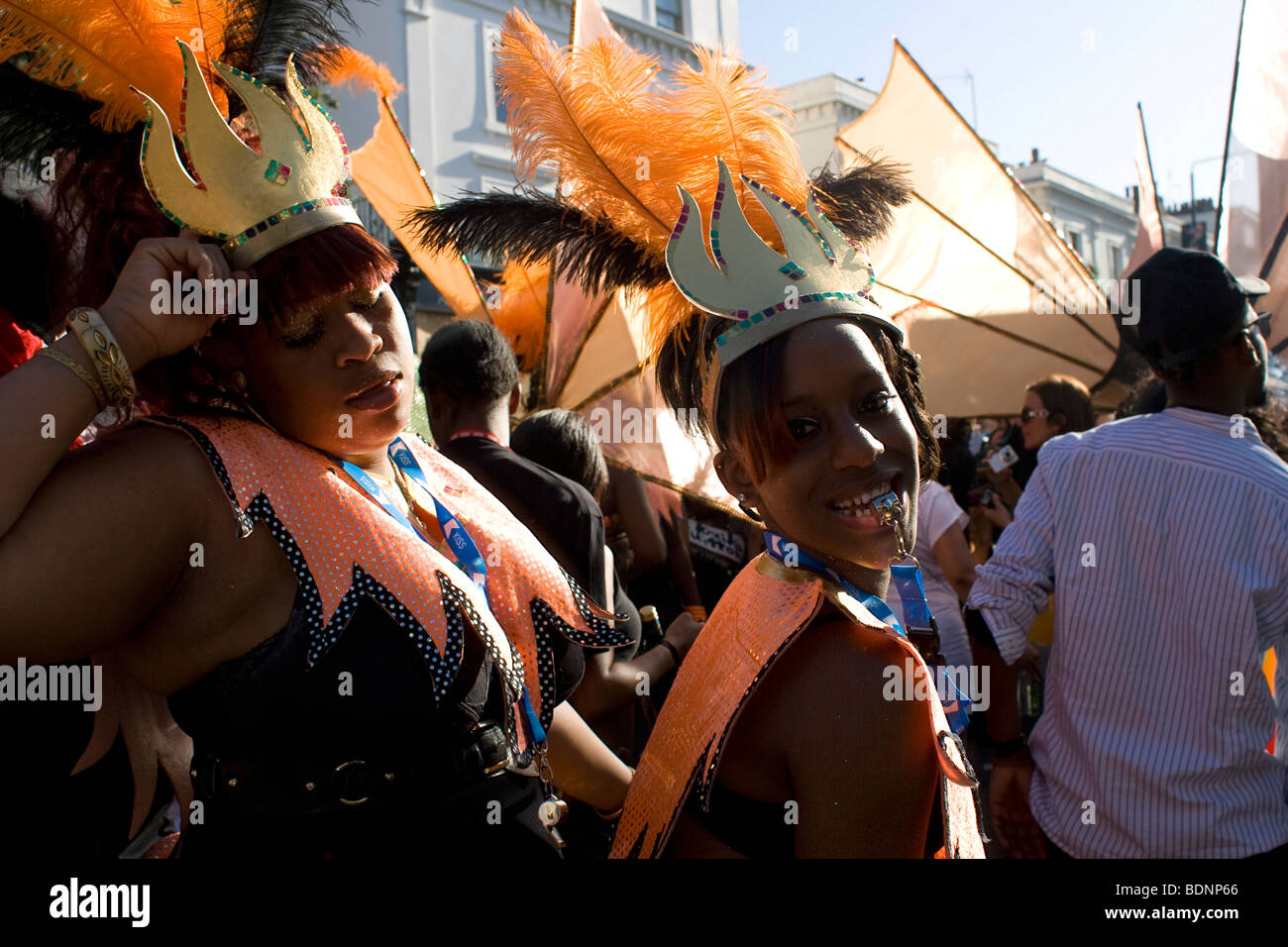 Female dancers at the Notting Hill Carnival 2009 Stock Photo - Alamy