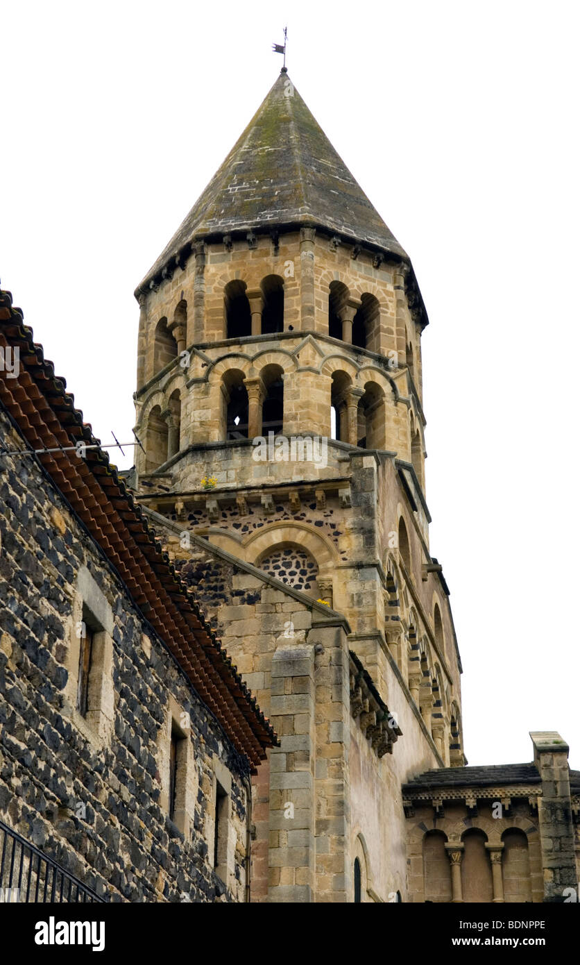 Church at Chauriat in the Auvergne region of France Stock Photo