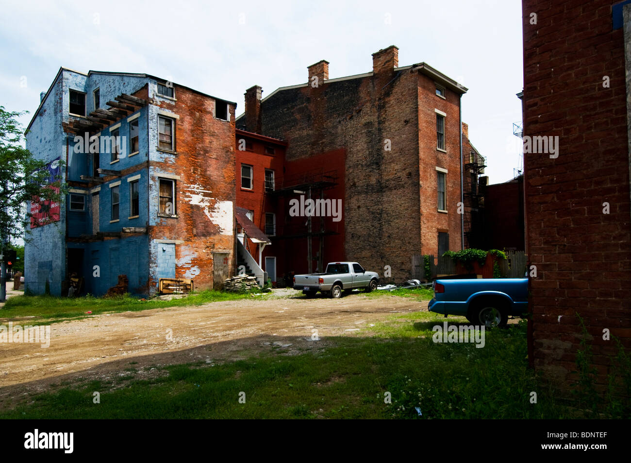 Over the Rhine project for redevelopment, Cincinnati, Ohio, usa Stock Photo