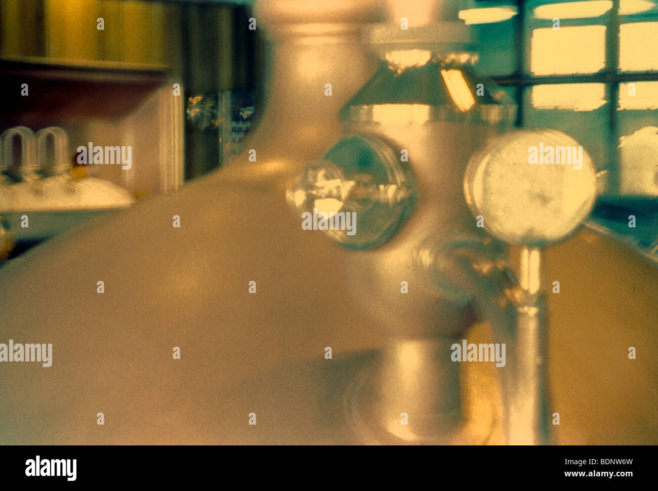 Food manufacturing, brewery tanks. San Francisco Stock Photo Alamy