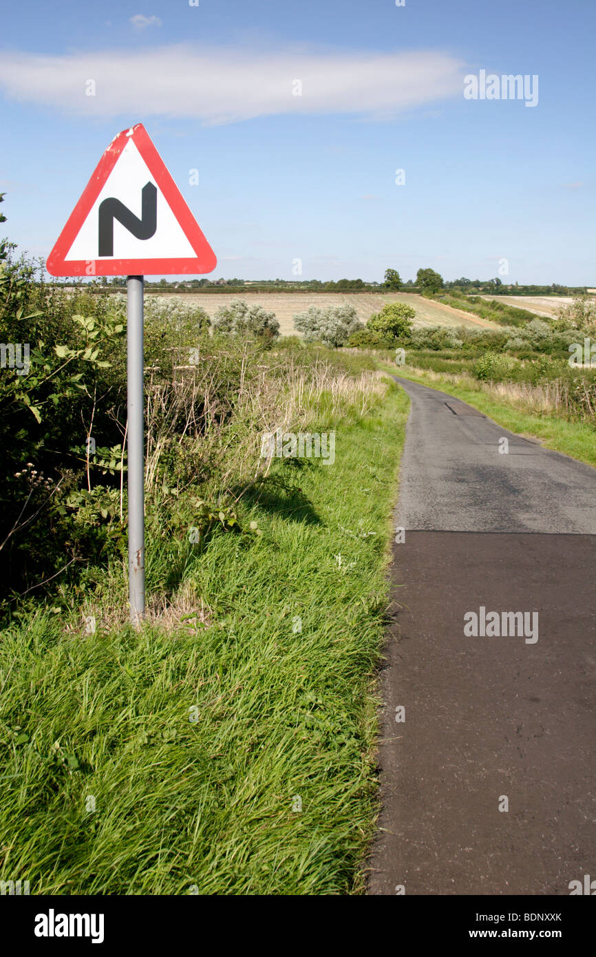Double bend sign hires stock photography and images Alamy