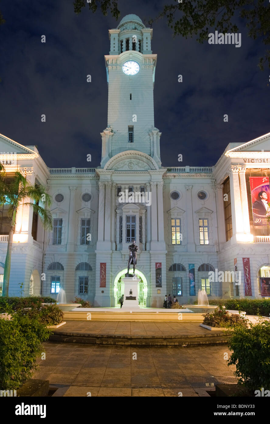 Victoria Theatre and Concert Hall, Singapore, Southeast Asia Stock Photo